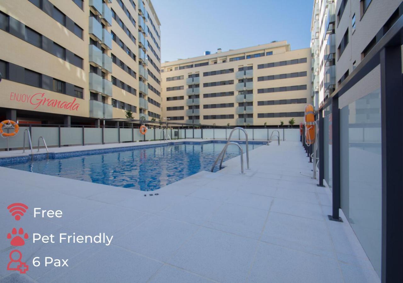 Ferienwohnung Enjoygranada Arabial 5A - Pool & Free Parking Exterior foto